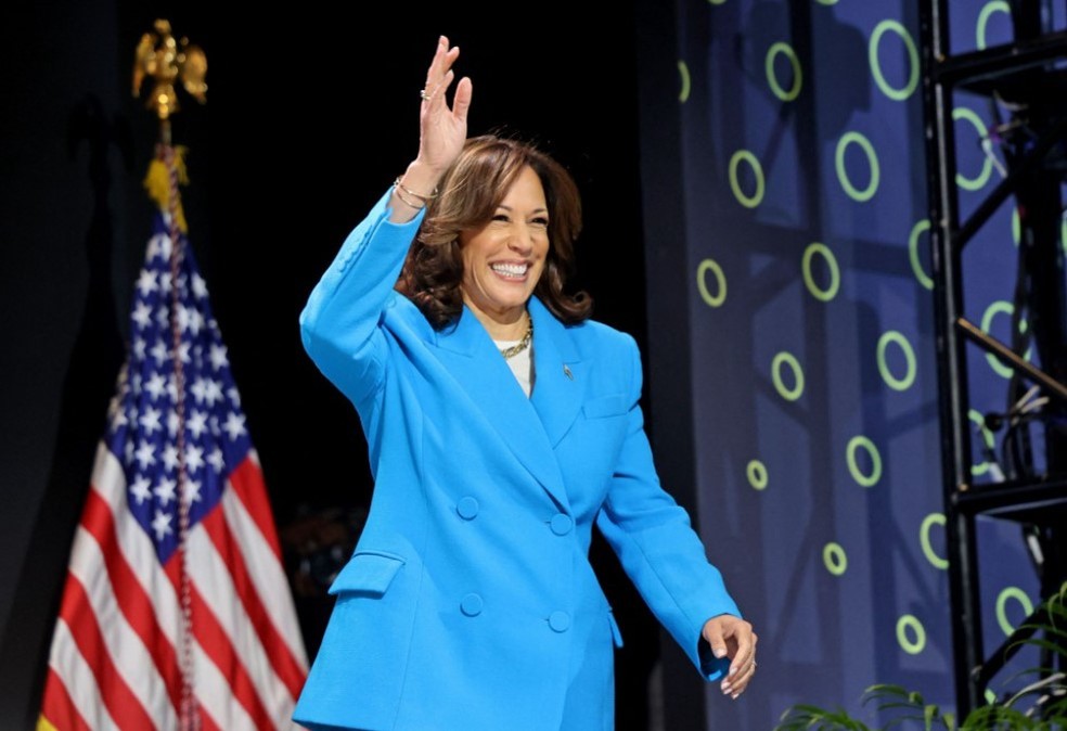 Kamala Harris, a vice-presidente dos EUA — Foto: AFP