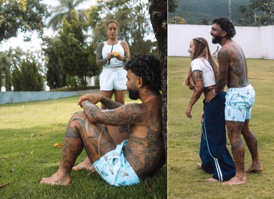 Gabigol posta momentos íntimos com Rafaella Santos após reatar namoro