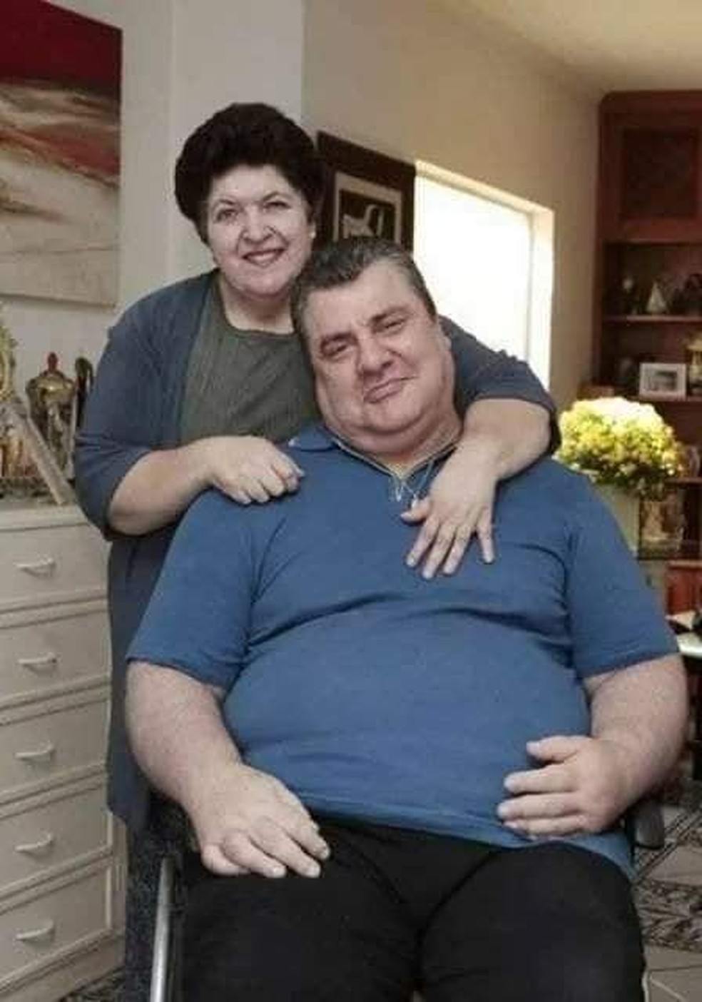 Gerson Brenner com a mulher Marta Mendonça — Foto: reprodução/ facebook