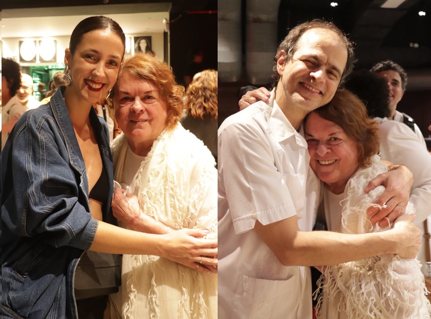 Dedé Veloso com Camila Márdila e o filho Moreno