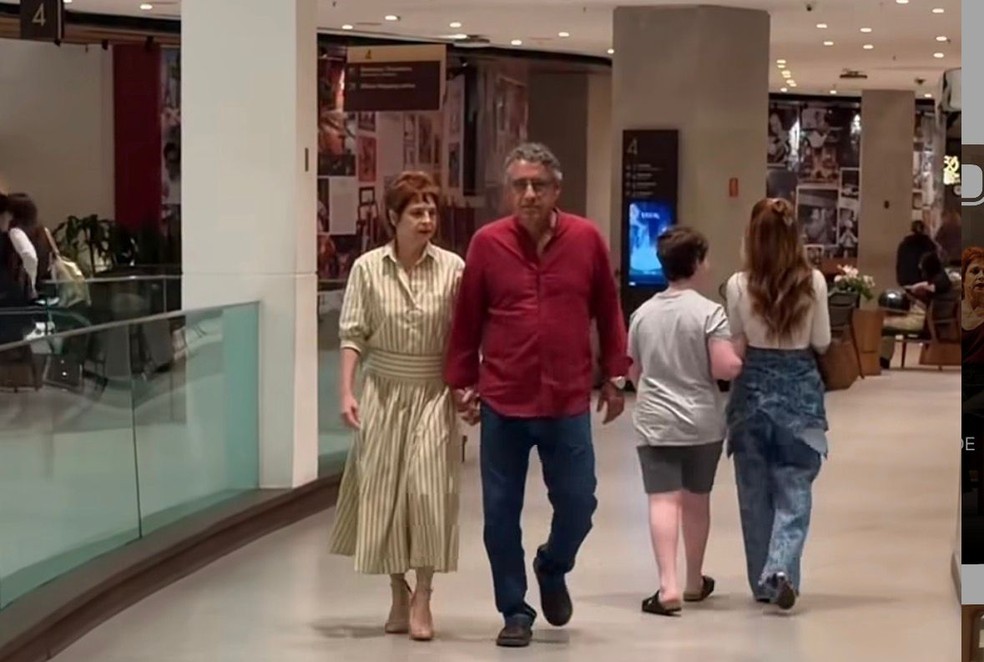 Drica Moraes circula de mãos dadas com marido após reatar casamento — Foto: Desocupado dos Famosos