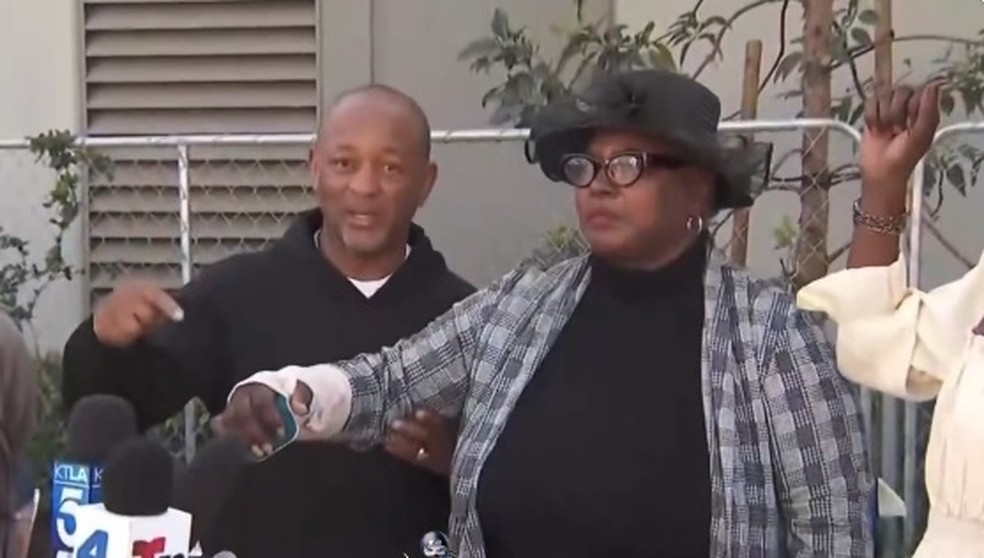 A idosa vítima de Lorenz Roseman — Foto: Reprodução/X