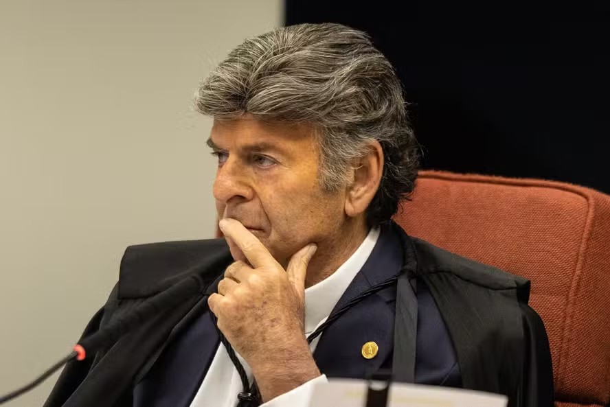 Ministro Luiz Fux na primeira turma no julgamento da trama golpista