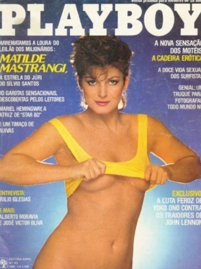 Matilde Mastrangi na capa da "Playboy" — Foto: reprodução/ instagram