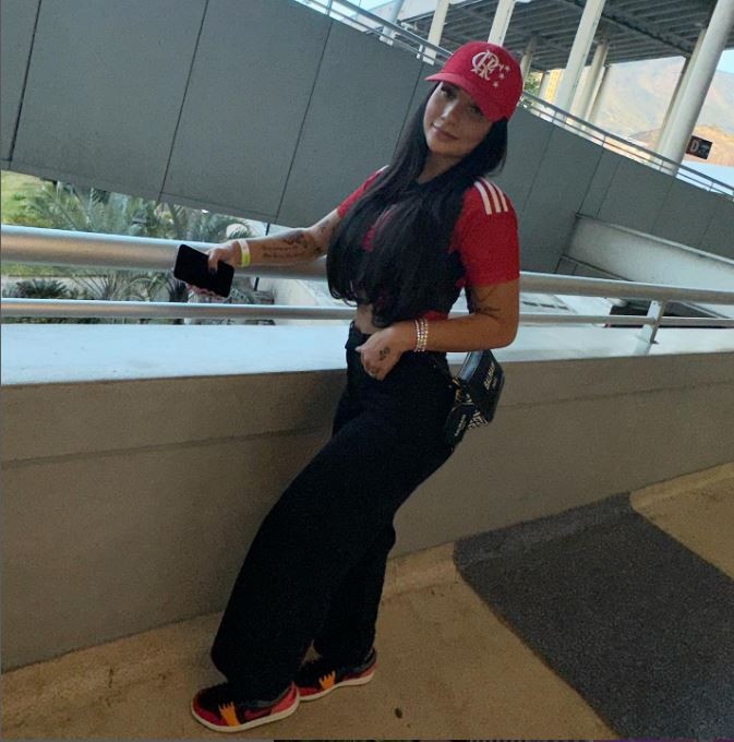 Greice Gonçalves, mulher do jogador Gerson do Flamengo — Foto: rep/ instagram