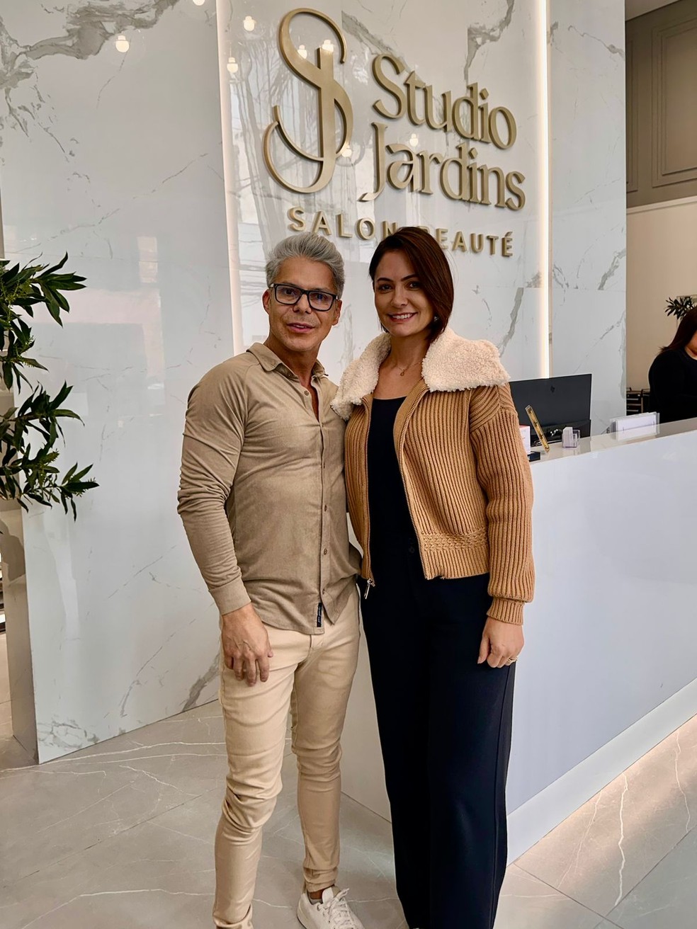 Michelle Bolsonaro e Ro Siqueira — Foto: Instagram