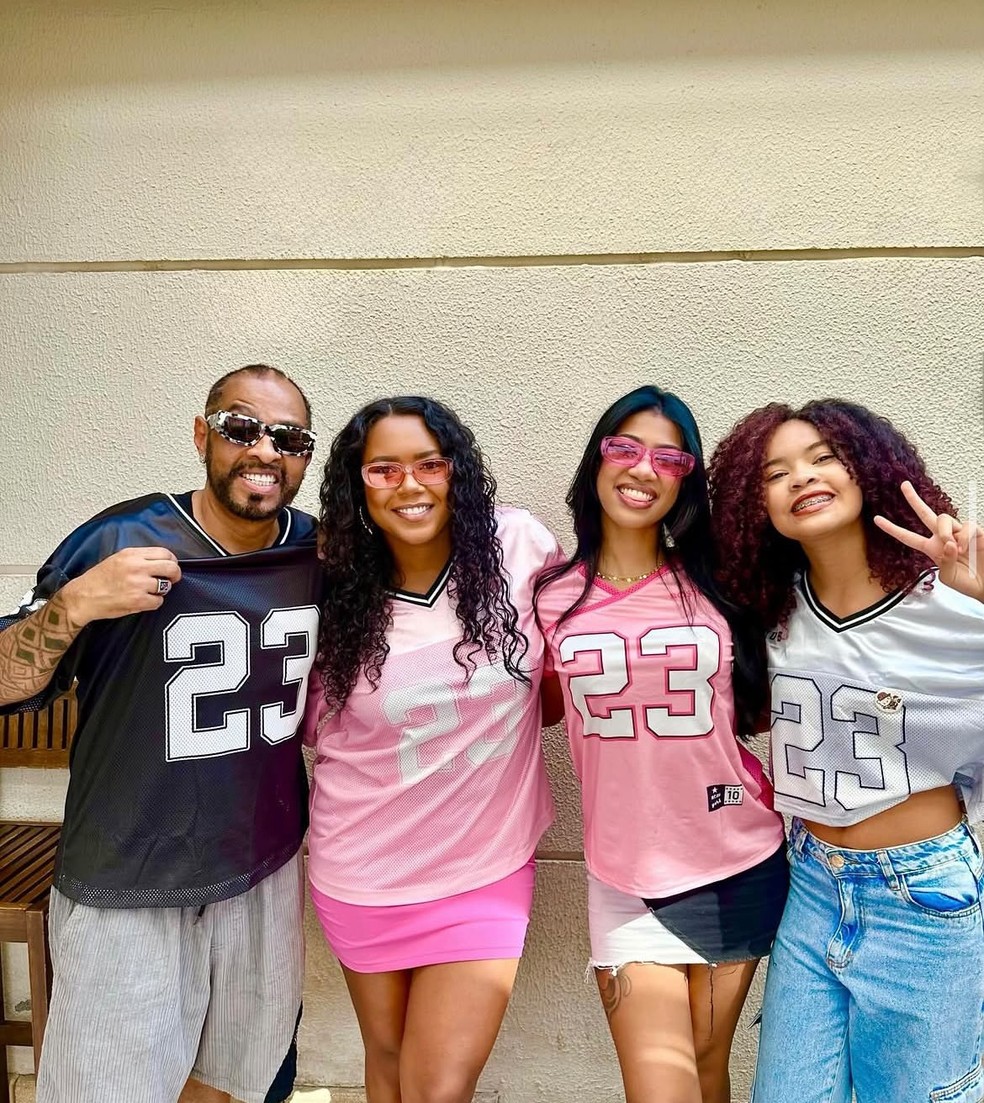 O rapper Thaíde e sua família — Foto: Reprodução
