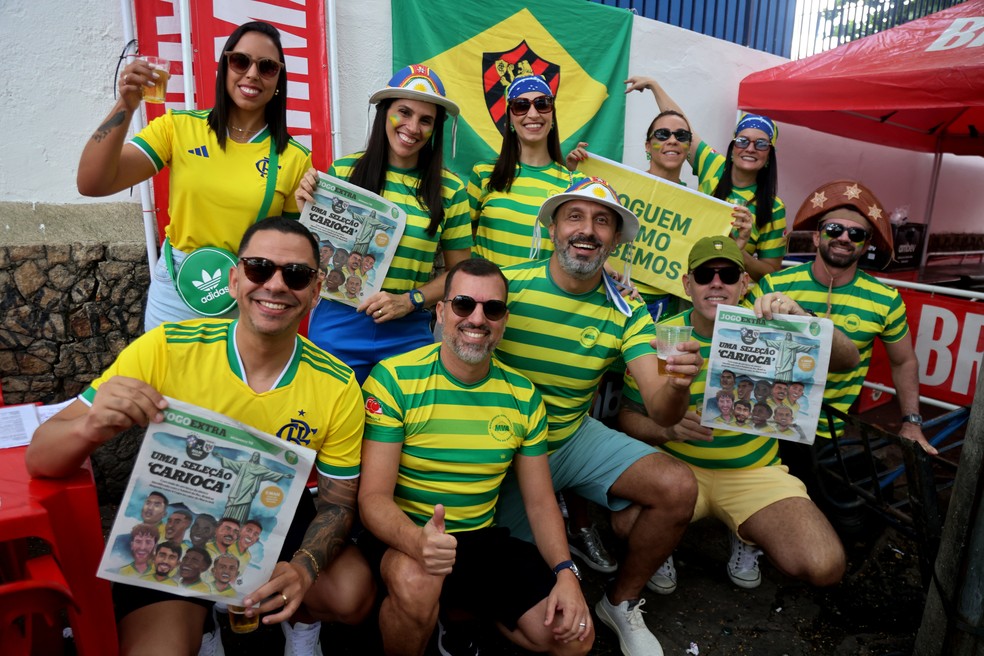 Janaína estava acompanhada da família, todos de Pernambuco — Foto: Fabiano Rocha