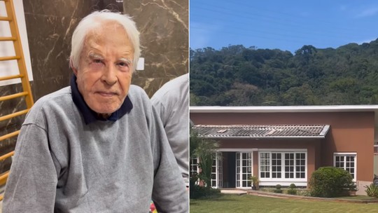 Casa nova de Cid Moreira, que completa 96 anos, tem piscina e contato com a natureza