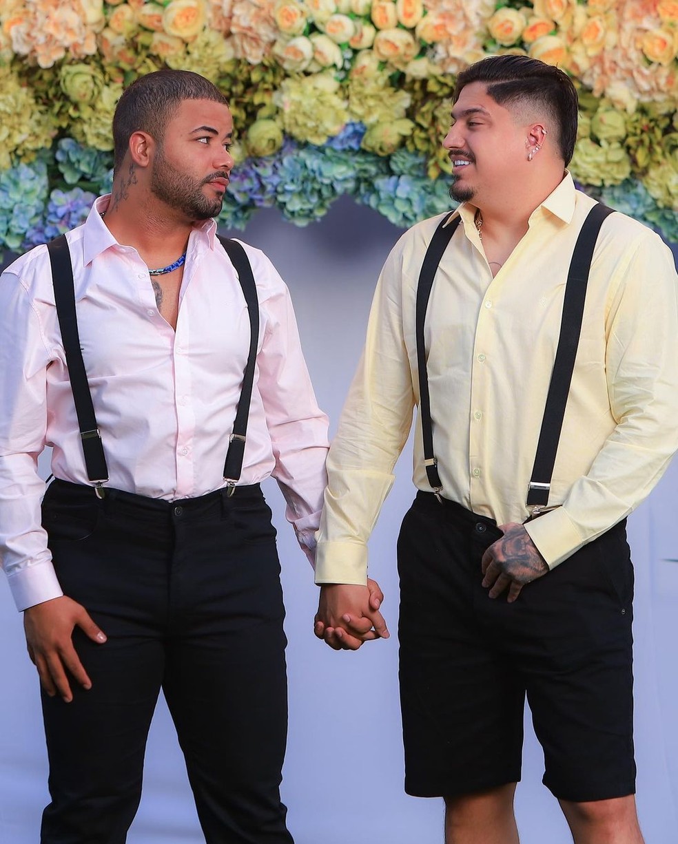 Hytalo Santos e Euro deram Iphone para convidados do casamento — Foto: Instagram