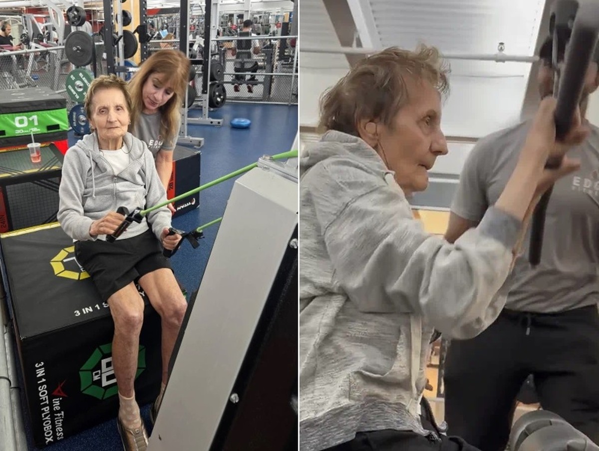 Marombeira de 100 anos faz sucesso em academia dos EUA: 'Qual é sua desculpa?'