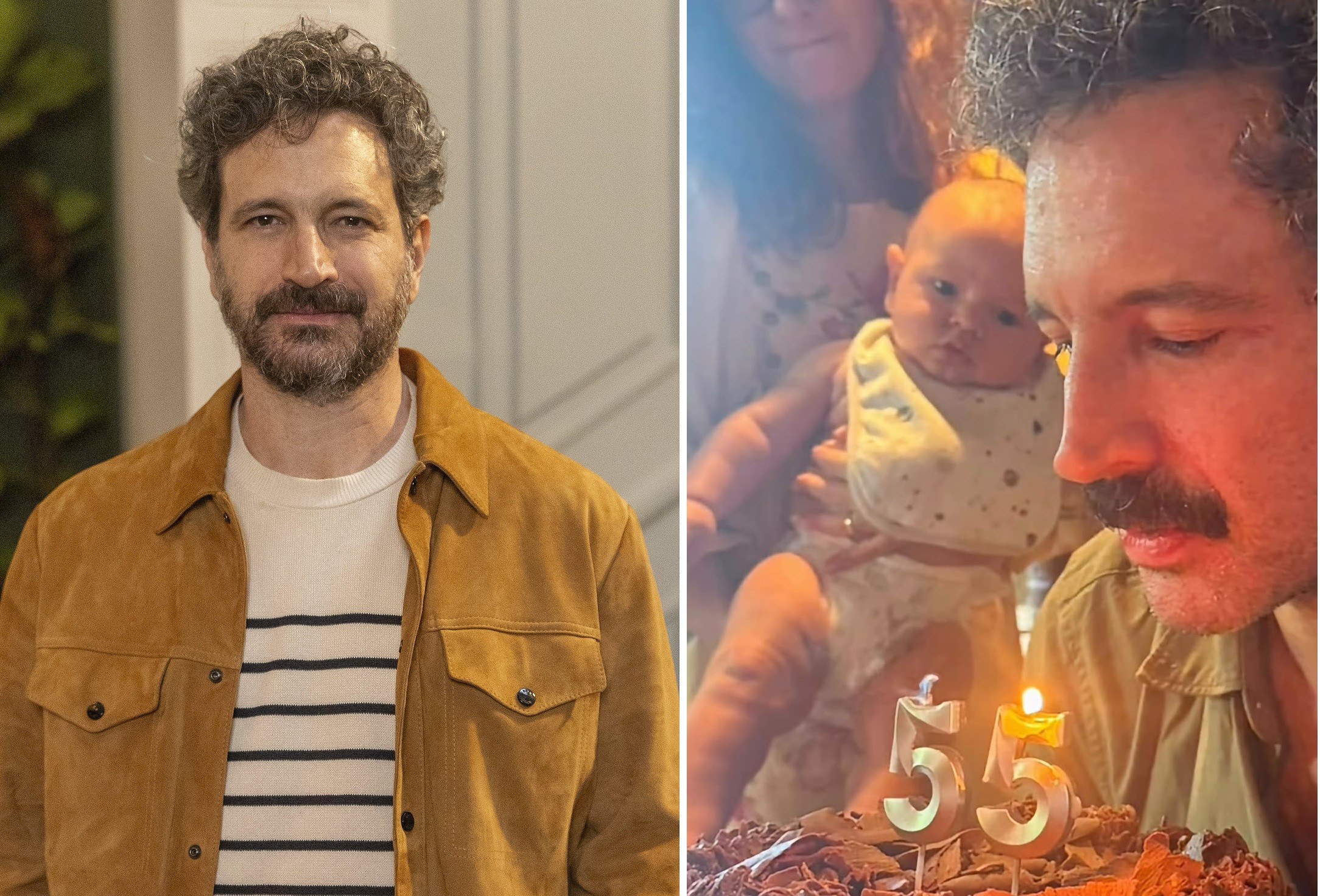 Caco Ciocler celebra aniversário com o neto: 'É estranho fazer 55 anos'