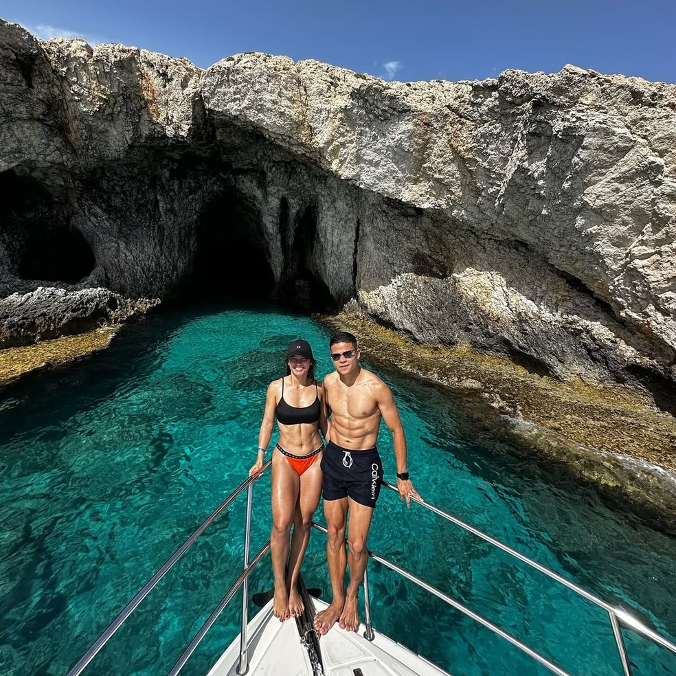 Ewerton Silva, do Pyramids, é casado com Karoline Farias — Foto: Reprodução/Instagram