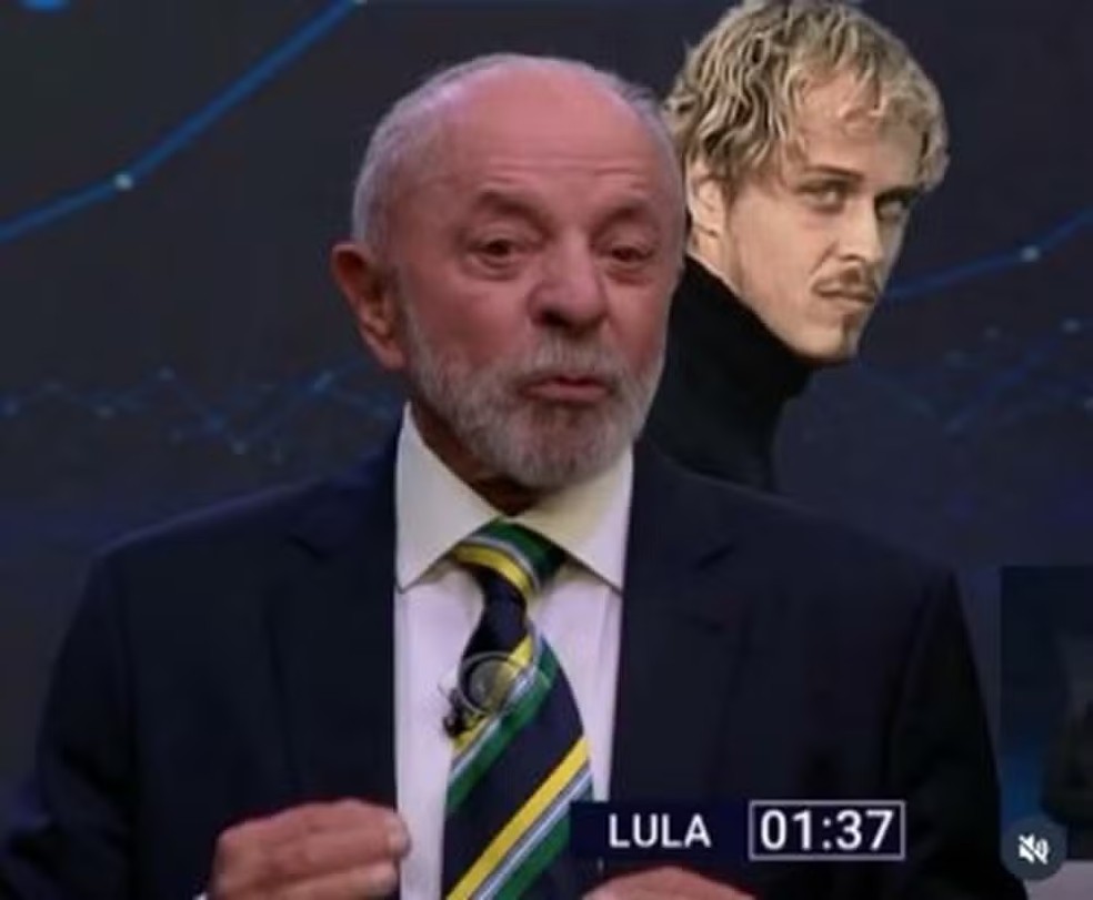 Meme ironiza a postura de Flávio Bolsonaro — Foto: Reprodução Redes Sociais