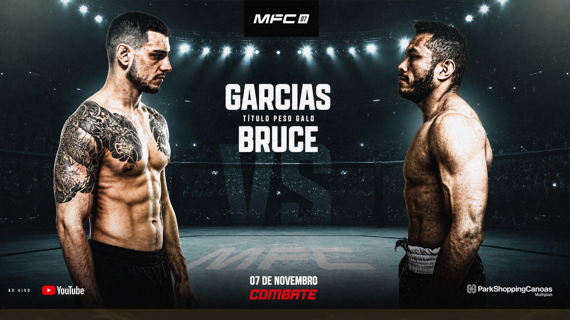 Com transmissão do Combate e Globoplay, MFC 7 aposta em GP que leva atletas do amador ao card profissional