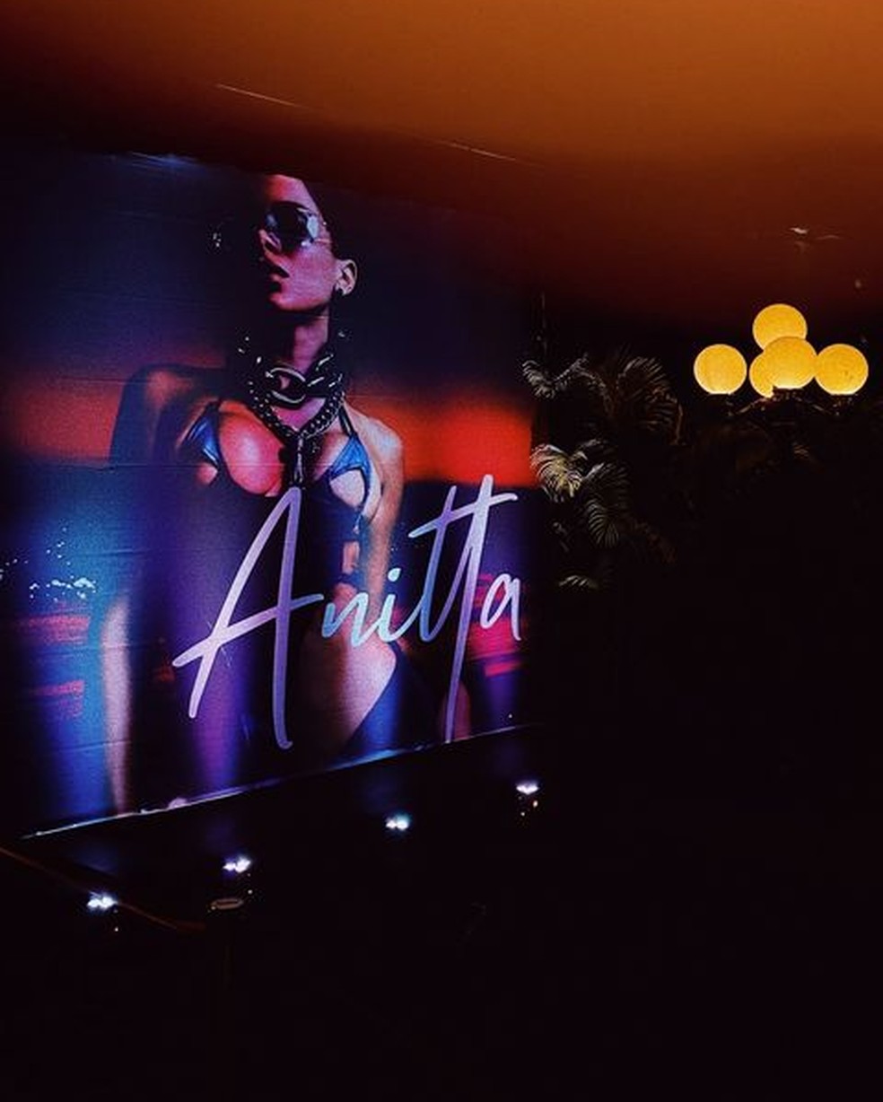 A entrada da festa de Anitta em Miami — Foto: reprodução/ instagram