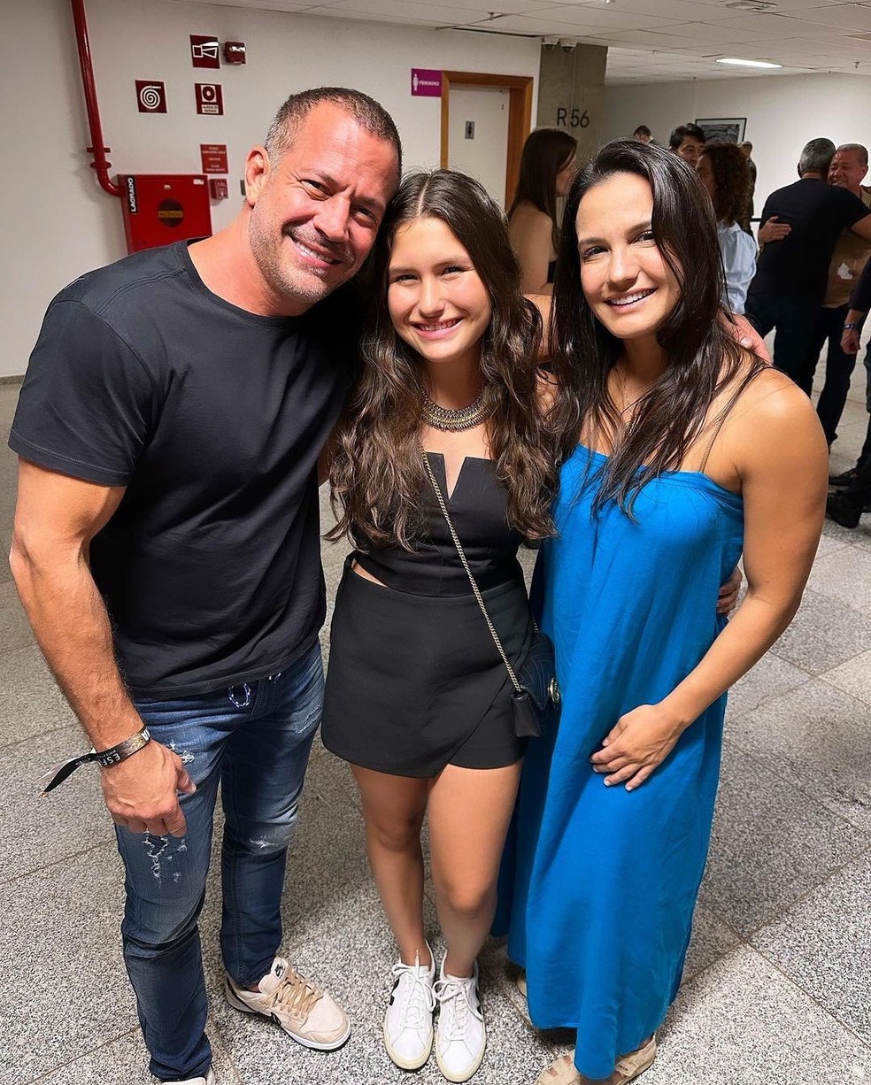 Malvino Salvador, Sofia Salvador e Kyra Gracie — Foto: Reprodução
