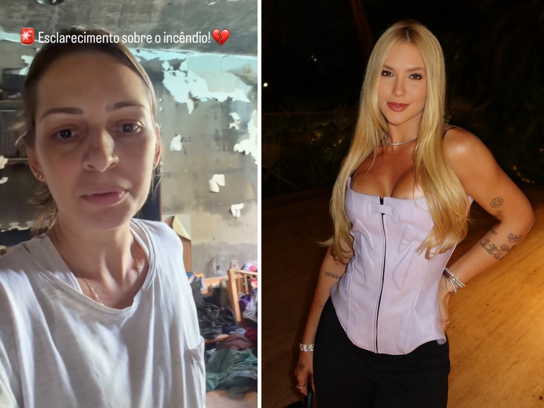 Virginia pede doações após apê de babá de seus filhos pegar fogo: 'Irei fazer a minha parte'; vídeo