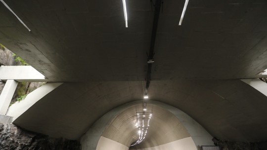 Túnel Noel Rosa, em Vila Isabel, na Zona Norte do Rio, tem obras de recuperação concluídas 