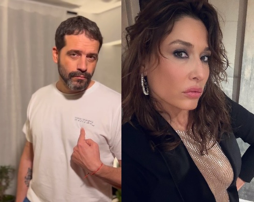 Guilherme Winter e Giselle Itié têm trocado farpas na web — Foto: Reprodução/Instagram