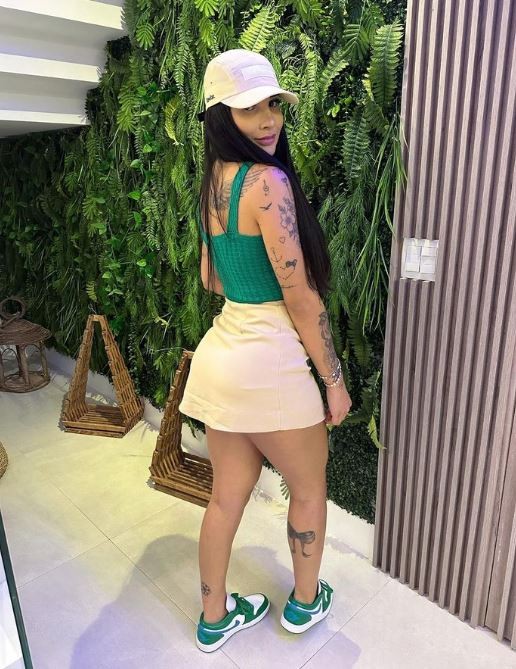 Greice Gonçalves, mulher do jogador Gerson do Flamengo — Foto: rep/ instagram
