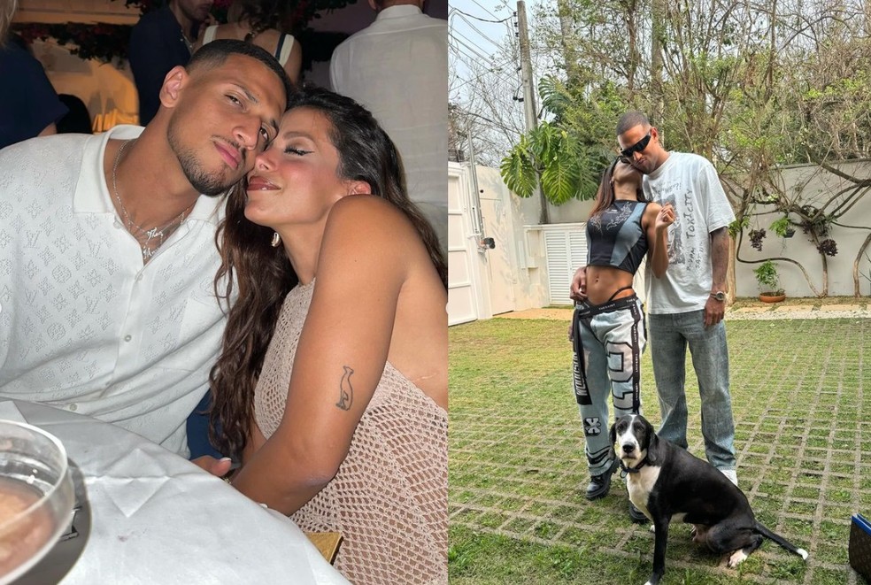 Anitta posa ao lado do novo namorado, o jogador Vinicius Souza — Foto: Reprodução/Instagram
