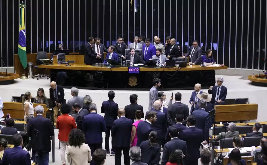 O plenário da Câmara dos Deputados