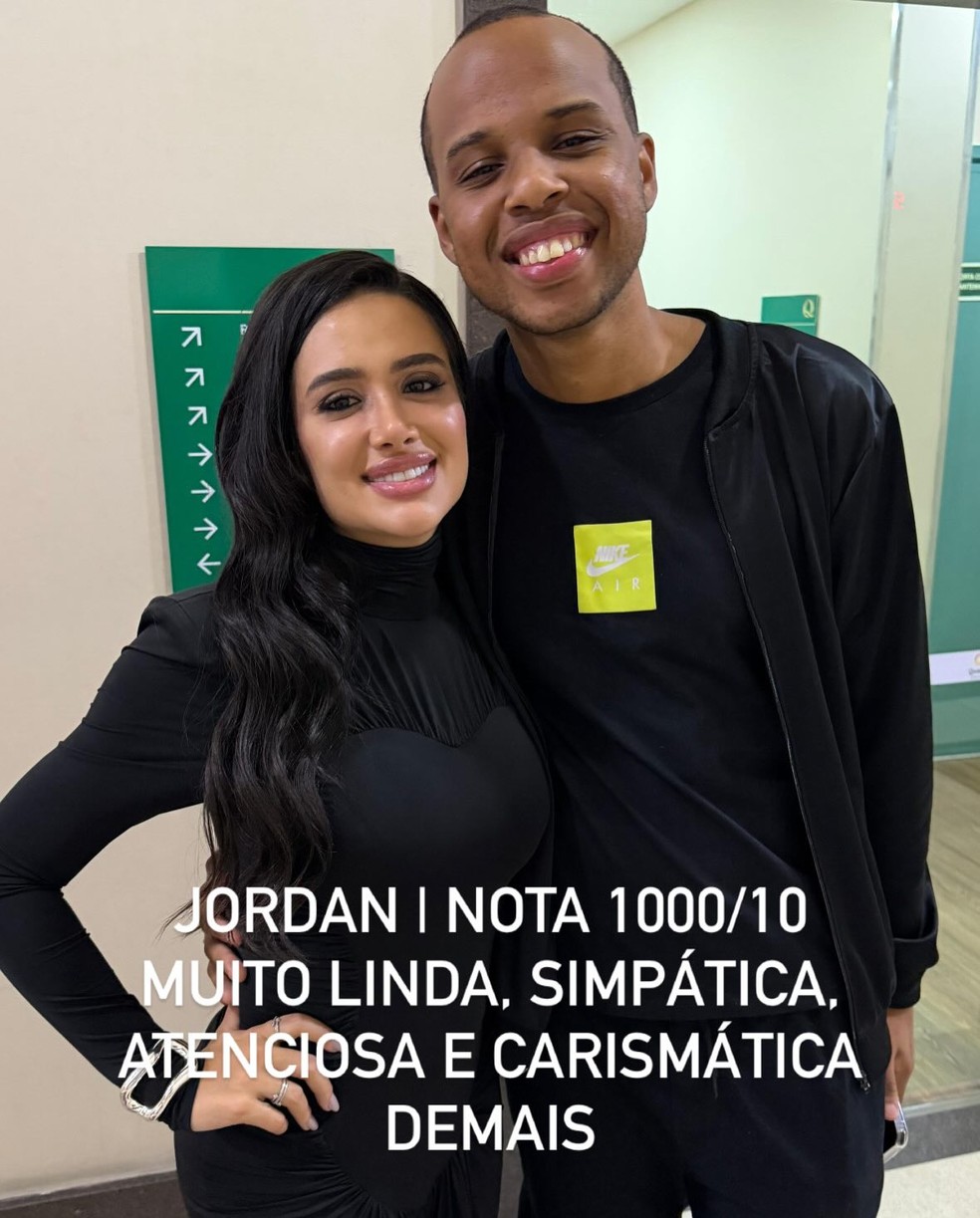 Fã viraliza ao dar notas para simpatia de ex-BBBs após encontro — Foto: reprodução/ instagram