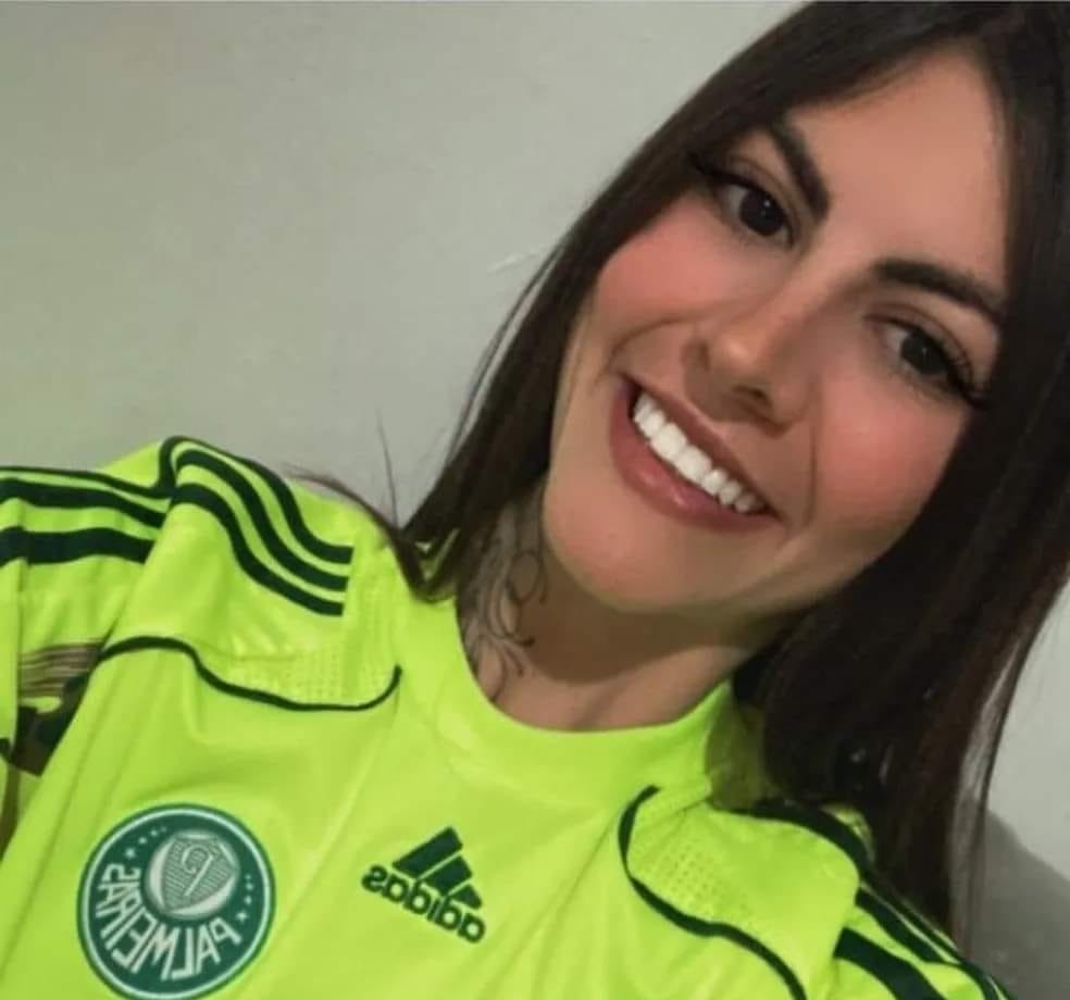 A palmeirense Gabriela Anelli, morta em 2023 antes do jogo Palmeiras x Flamengo — Foto: Reprodução/Redes sociais