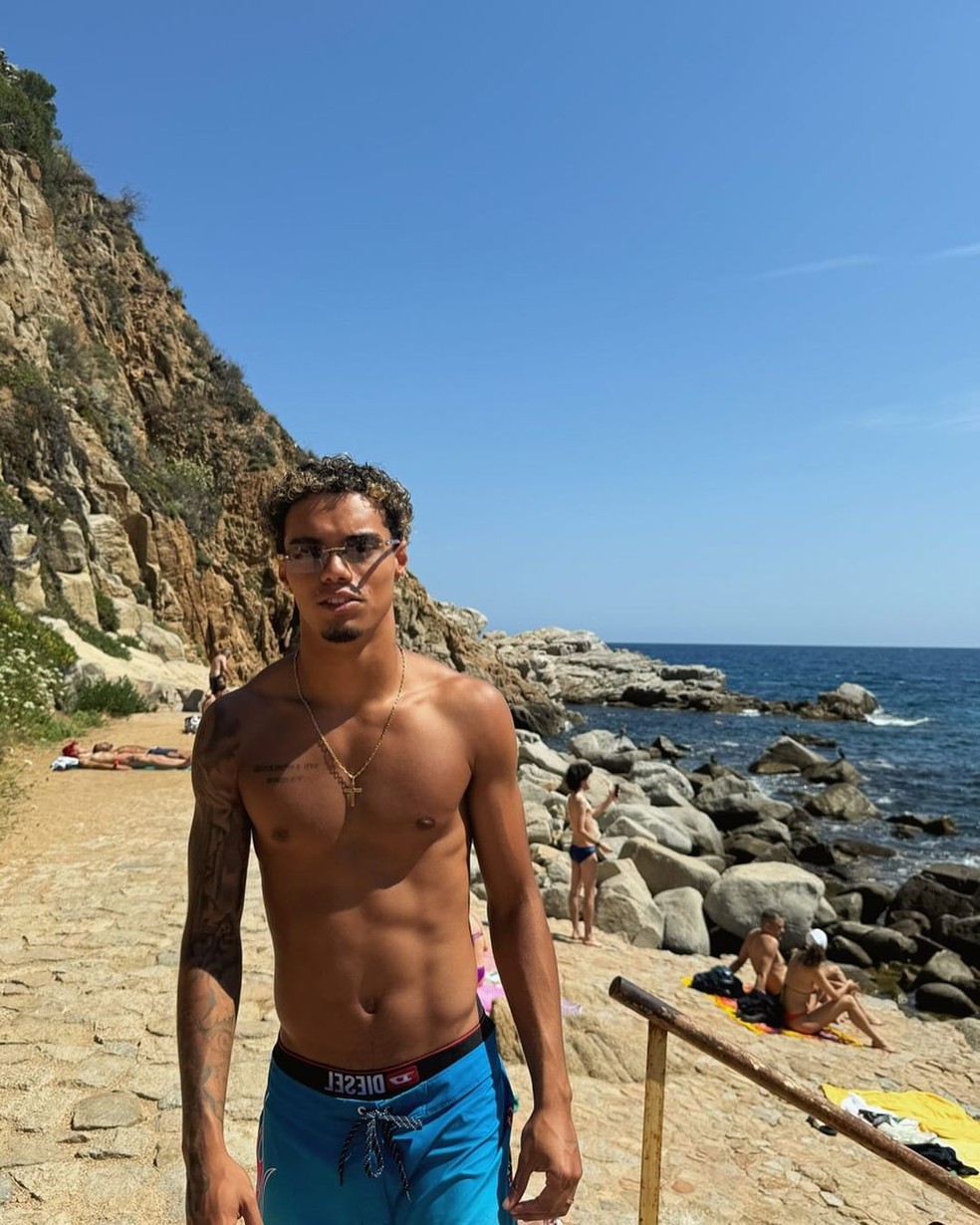 João Mendes é filho de Ronaldinho Gaúcho — Foto: Reprodução/Instagram