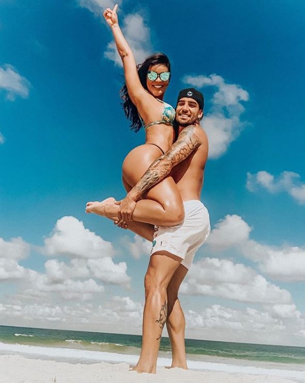 Carol Nakamura e o agora ex Guilherme Leonel — Foto: reprodução/ instagram