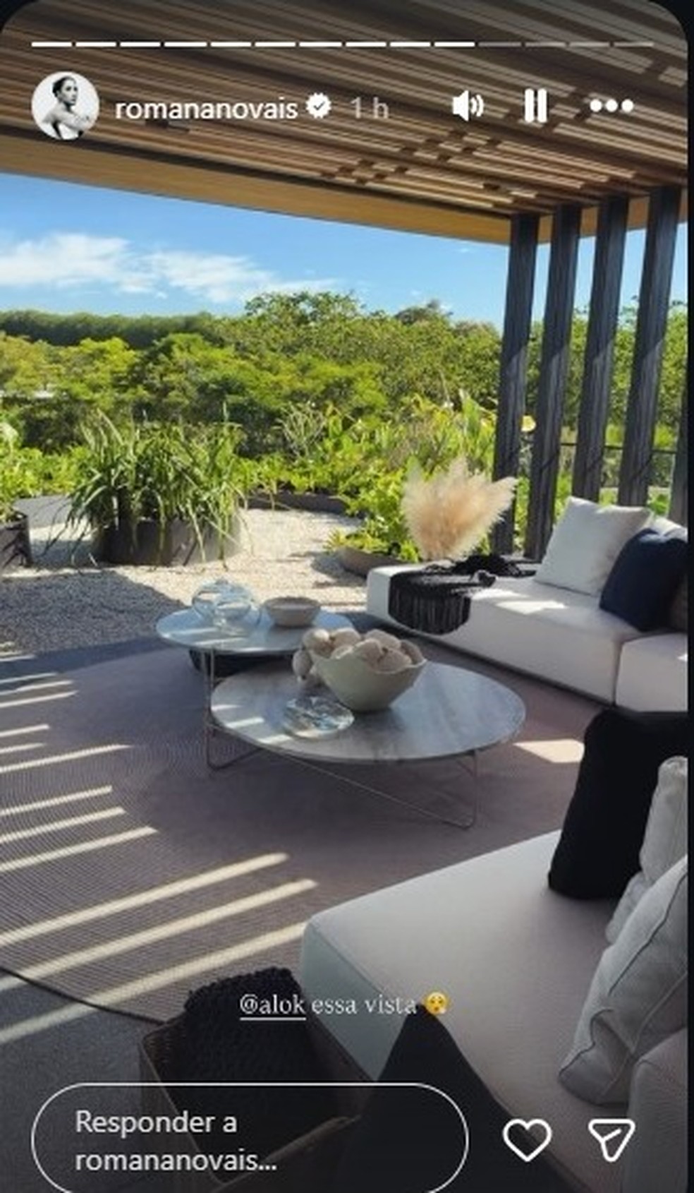 Esposa de Alok, Romana Novais mostra nova mansão do casal — Foto: Reprodução/Instagram