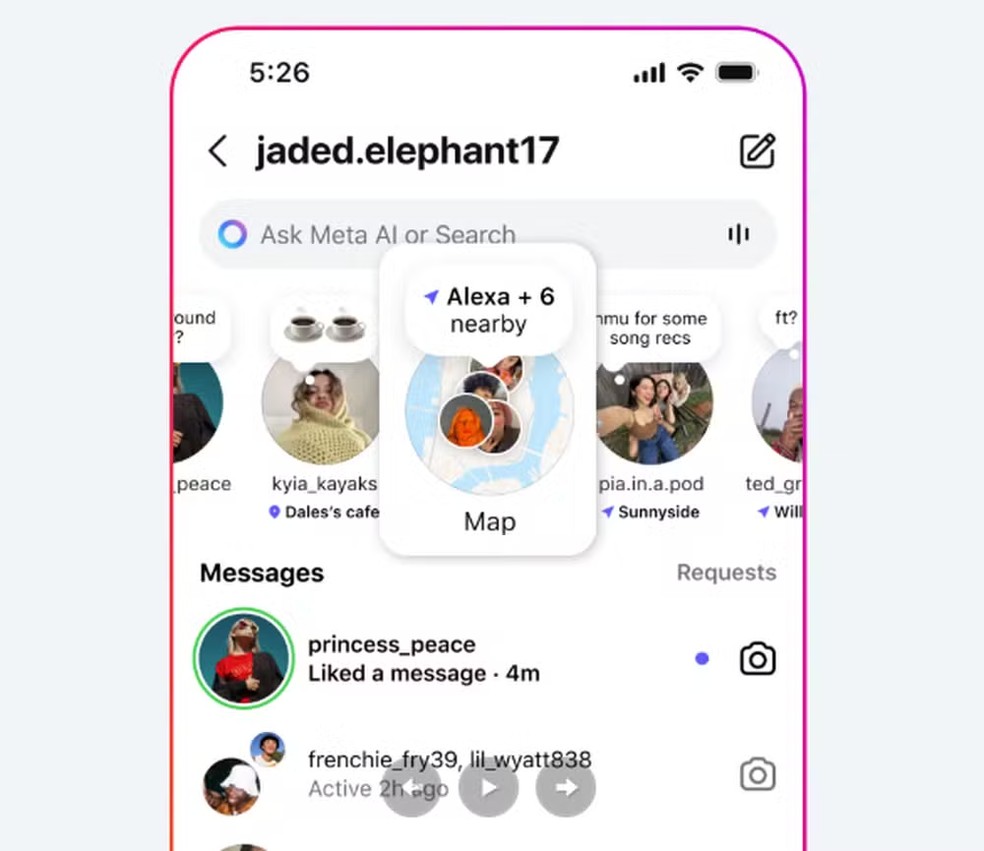 Novo recurso do Instagram permite ver localização de amigos em tempo real — Foto: Reprodução/Instagram