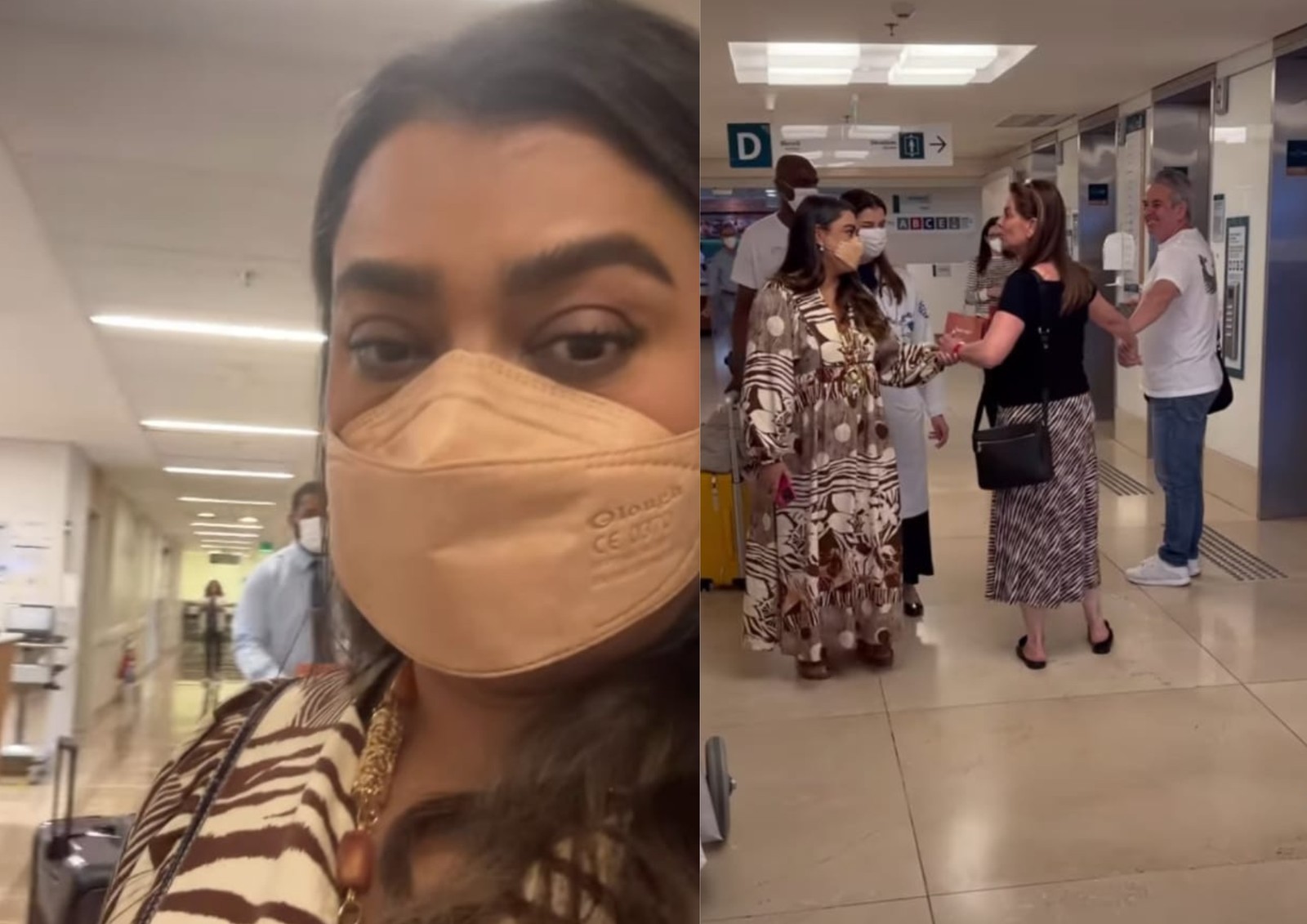 A cantora Preta Gil estava internada, em recuperação do tratamento de um câncer — Foto: Reprodução/Instagram