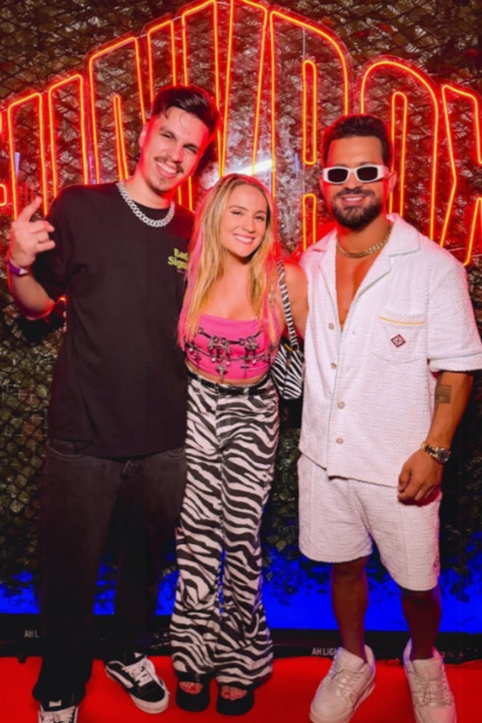 Luisa Perisse, Corth e Dennis — Foto: Reprodução/Instagram