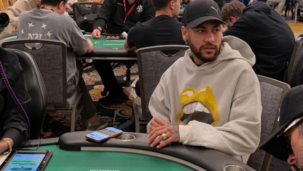Neymar no torneio de pôquer em Las Vegas, nos EUA — Foto: reprodução/ instagram