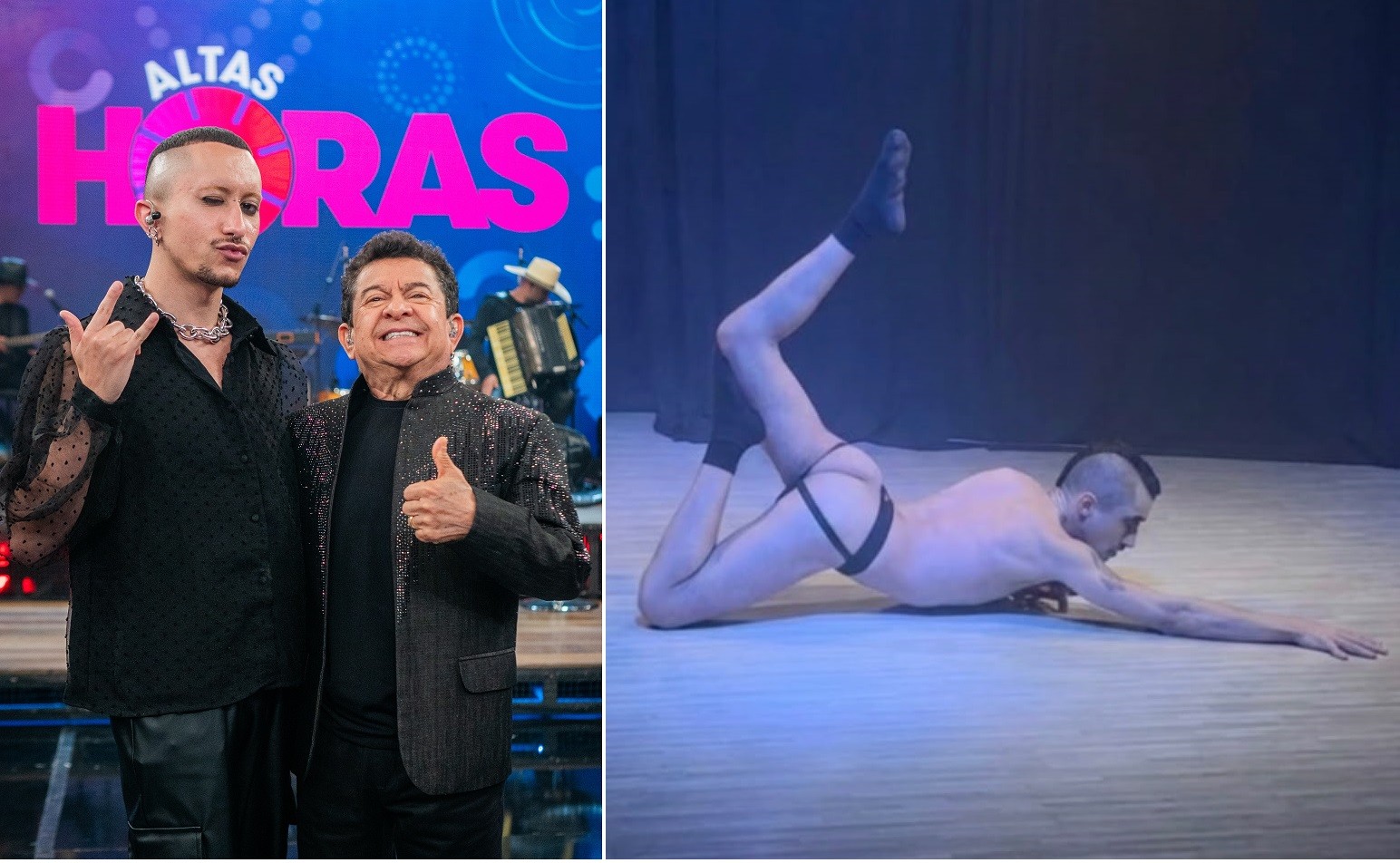 Filho gay do sertanejo Solimões faz performance com o bumbum à mostra