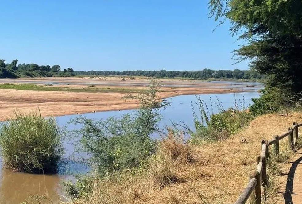 Rio Limpopo, onde os corpos de Ernst Marais e da sua esposa, Dina, foram encontrados &mdash; Foto: Reprodu&ccedil;&atilde;o
