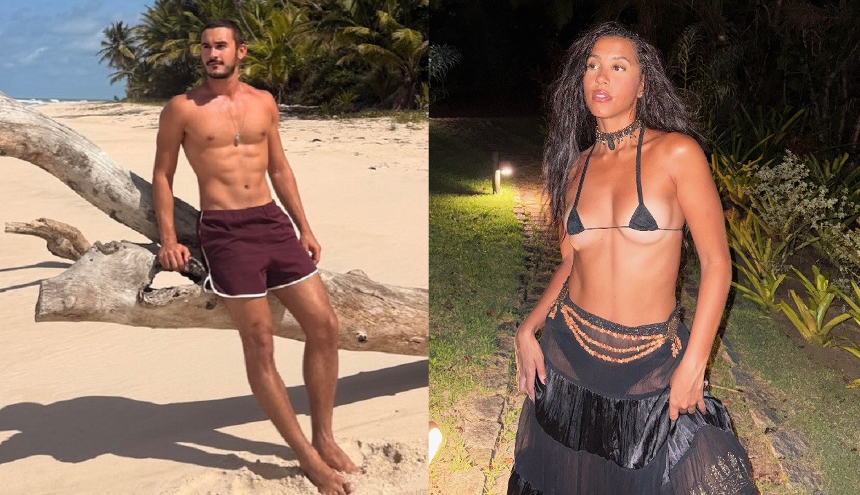Casal de atores formado nos bastidores de novela viaja para o sul da Bahia; fotos