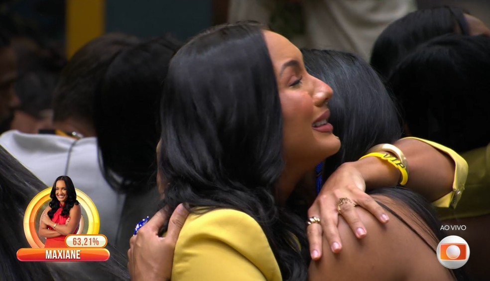 Maxiane é a sexta eliminada do 'BBB 26' — Foto: Reprodução/TVGlobo