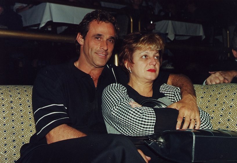 Matilde Mastrangi e Oscar Magrini em 2000 — Foto: divulgação
