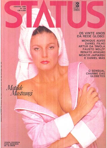 Matilde Mastrangi na capa da "Status", em 1985 — Foto: reprodução