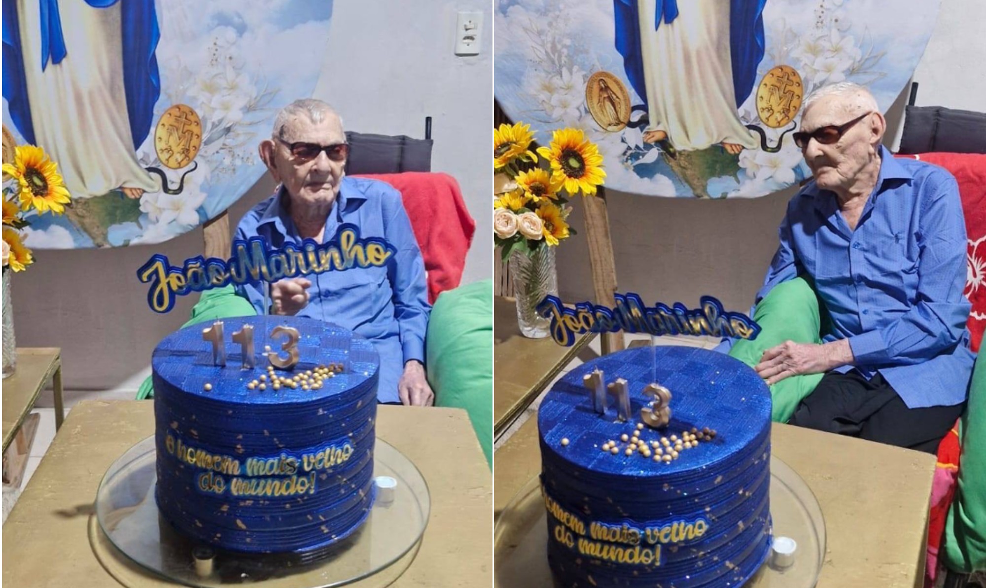 Brasileiro reconhecido pelo Guiness como o homem mais velho do mundo completa 114 anos