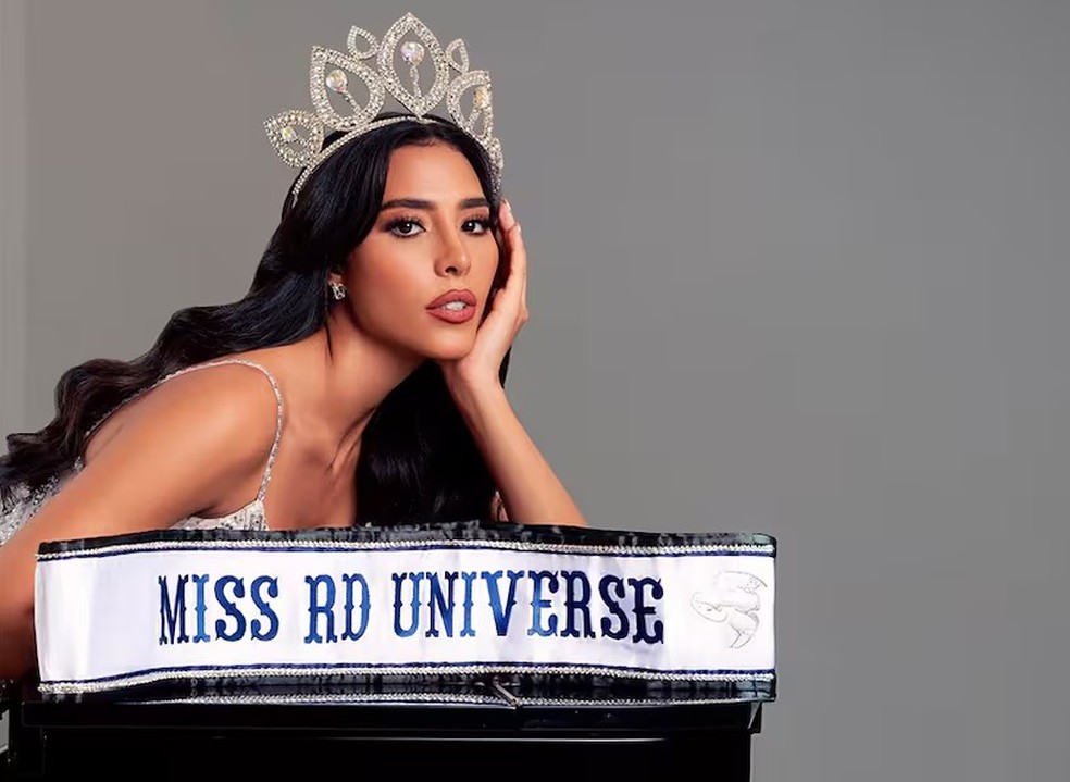 Debbie Aflalo conquistou a coroa do Miss Rep&uacute;blica Dominicana em 2021 &mdash; Foto: Reprodu&ccedil;&atilde;o/Instagram