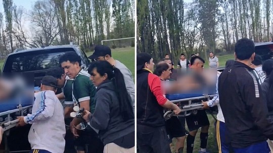 Jogador de futebol sofre três ataques cardíacos durante jogo em campeonato argentino
