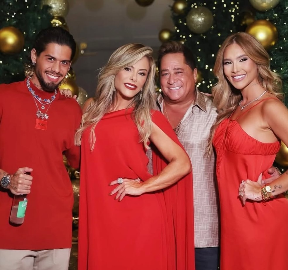 Zé Felipe, Poliana, Leonardo e Virginia — Foto: Reprodução/Instagram