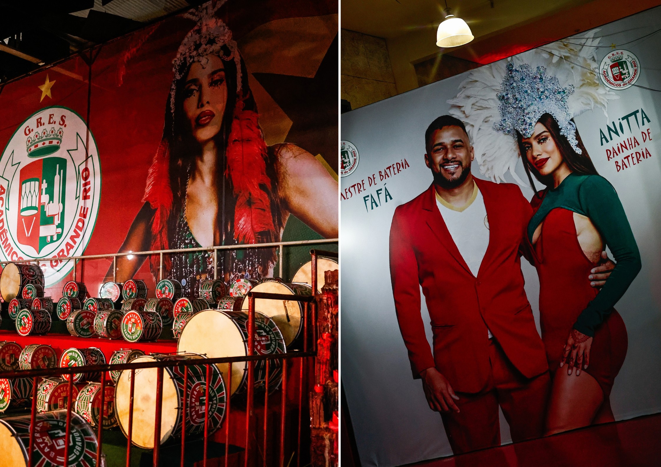 Tudo pronto! Grande Rio prepara quadra para coroação de Anitta