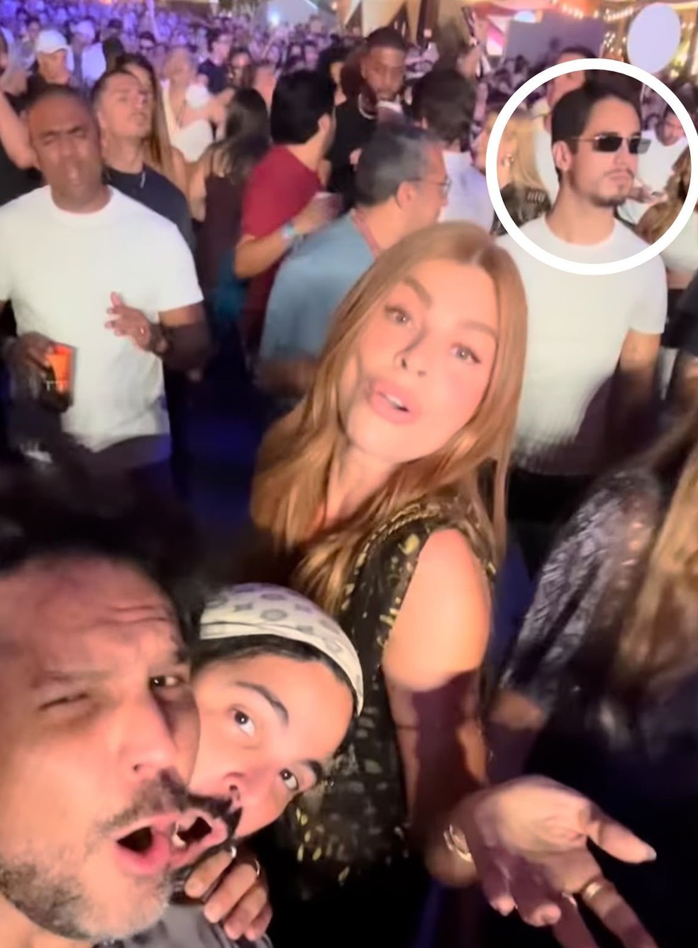 Danilo Mesquita no show de Anitta em São Paulo — Foto: Reprodução/Instagram
