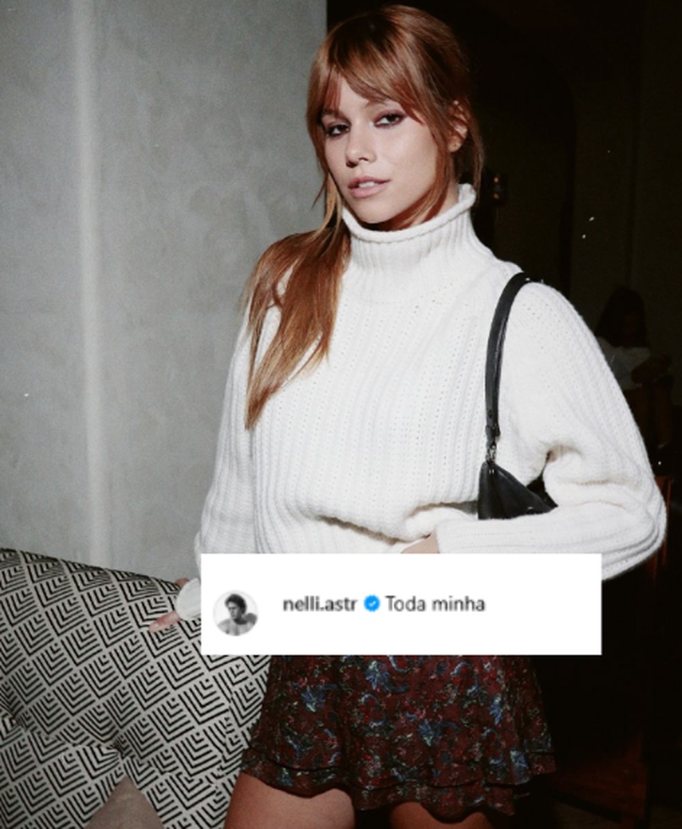 Pietro Antonelli comentou na foto de Clarissa Müller — Foto: Reprodução/Instagram