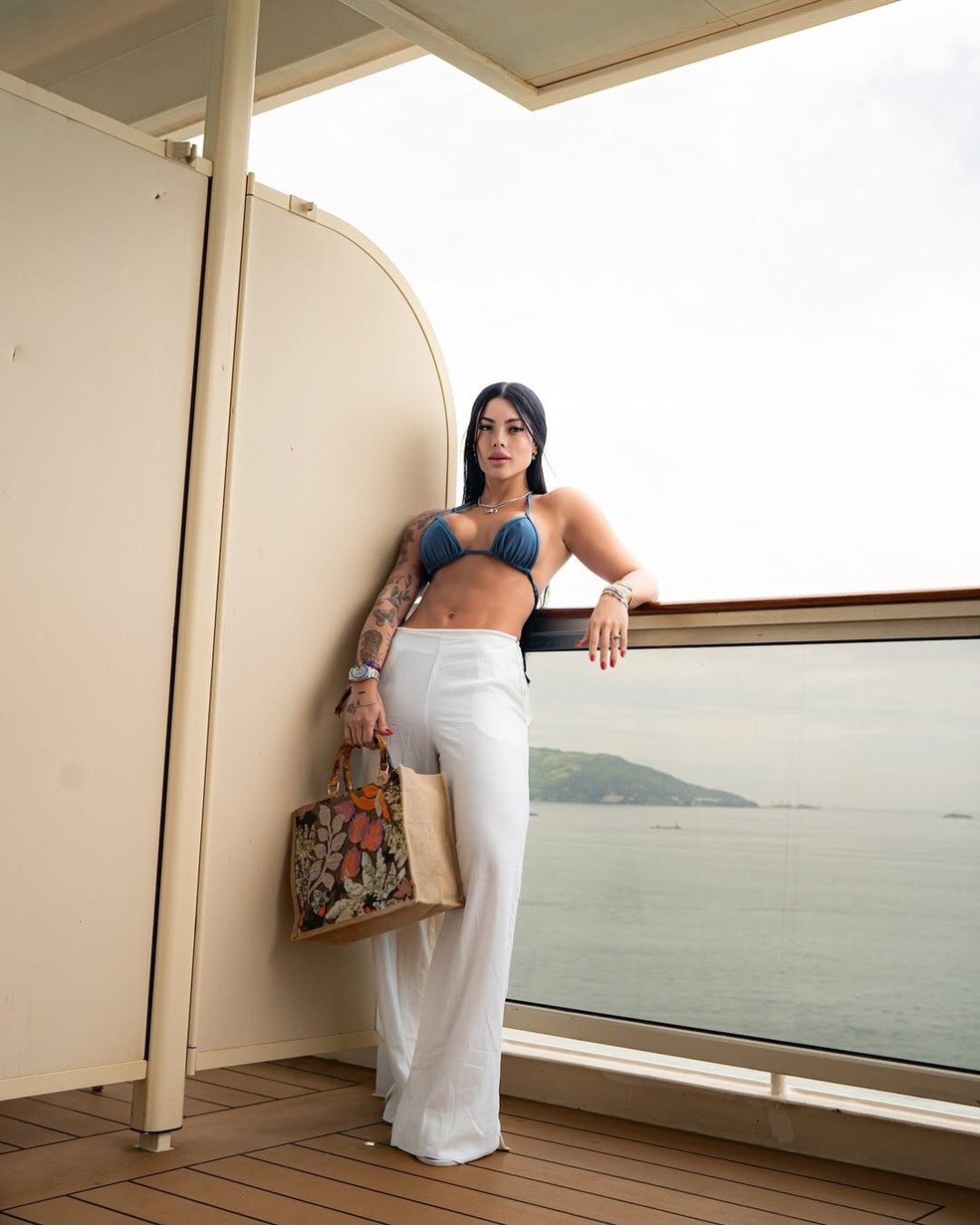 Rayane Figliuzzi, apontada como nova affair de Belo — Foto: Reprodução/Instagram